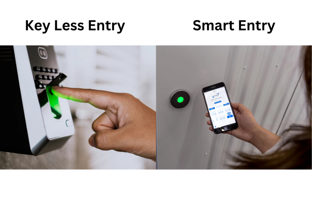 Difference between keyless entry or smart entry